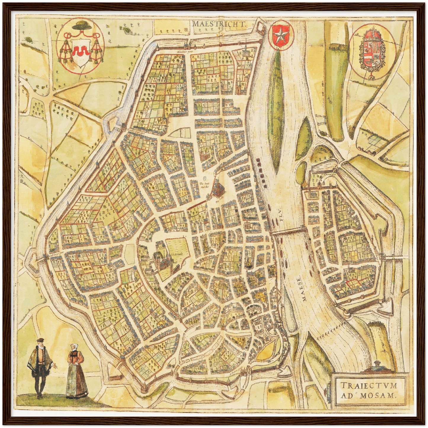 Historical city map  Test product horizontal 3 sizes