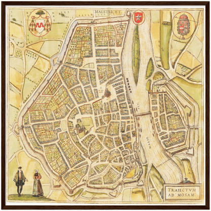 Historical city map  Test product horizontal 3 sizes