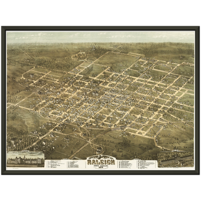 Historical city map  Test product horizontal 3 sizes
