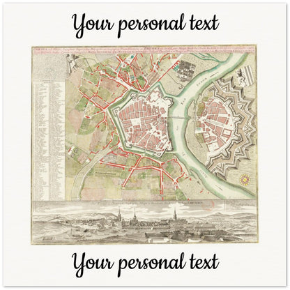 Personalisierte historische deutsche Stadtansichten