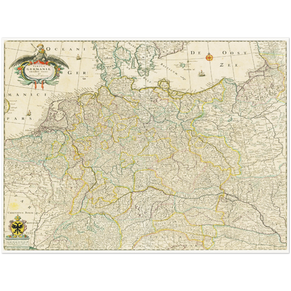 Historical city map  Test product horizontal 3 sizes