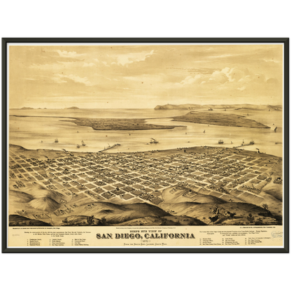 Historical city map  Test product horizontal 3 sizes