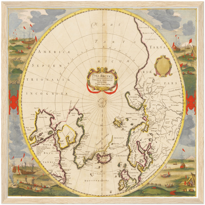 Historical city map  Test product horizontal 3 sizes