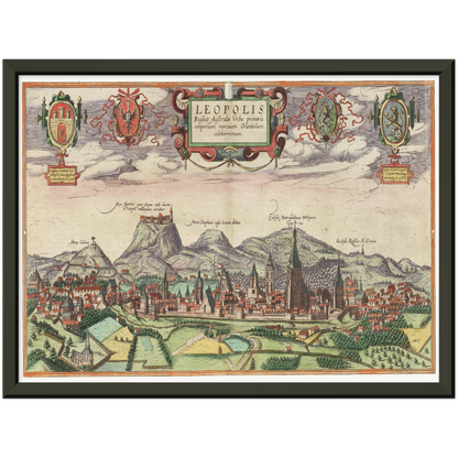 Historical city map  Test product horizontal 3 sizes