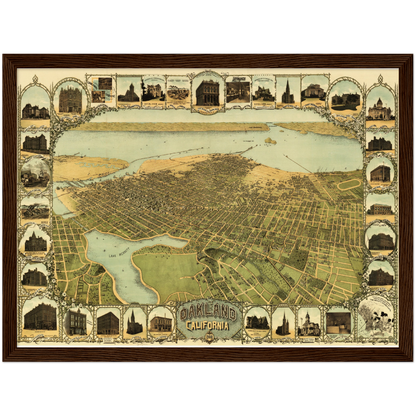 Historical city map  Test product horizontal 3 sizes