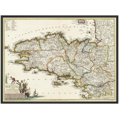 Historical city map  Test product horizontal 3 sizes