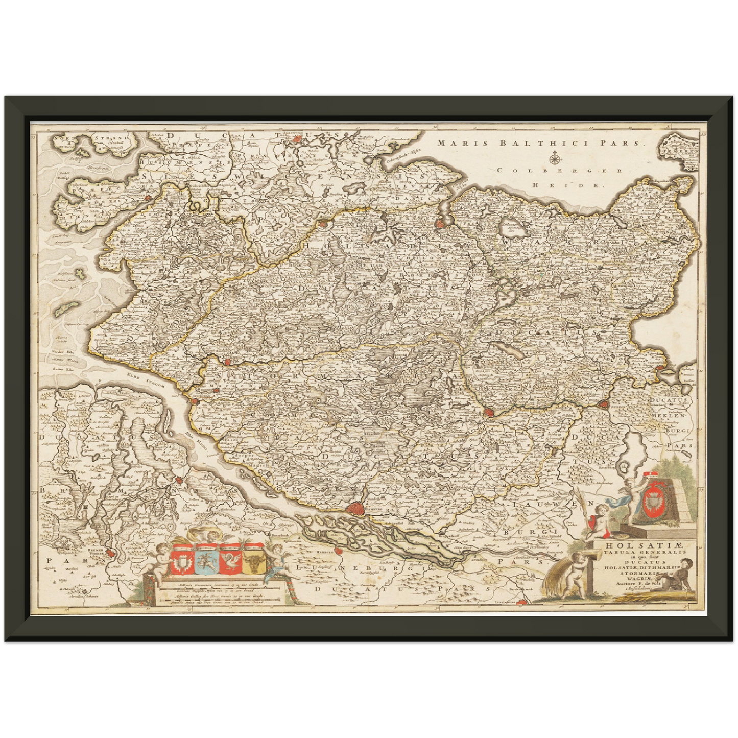 Historical city map  Test product horizontal 3 sizes