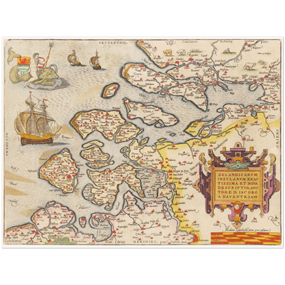 Historical city map  Test product horizontal 3 sizes