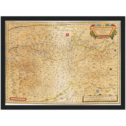 Historical city map  Test product horizontal 3 sizes