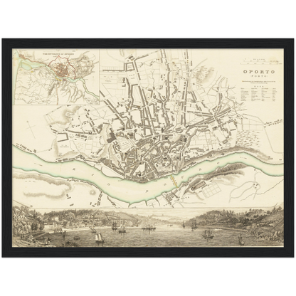 Historical city map  Test product horizontal 3 sizes