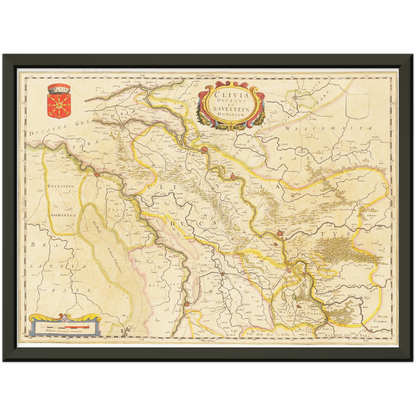 Historical city map  Test product horizontal 3 sizes