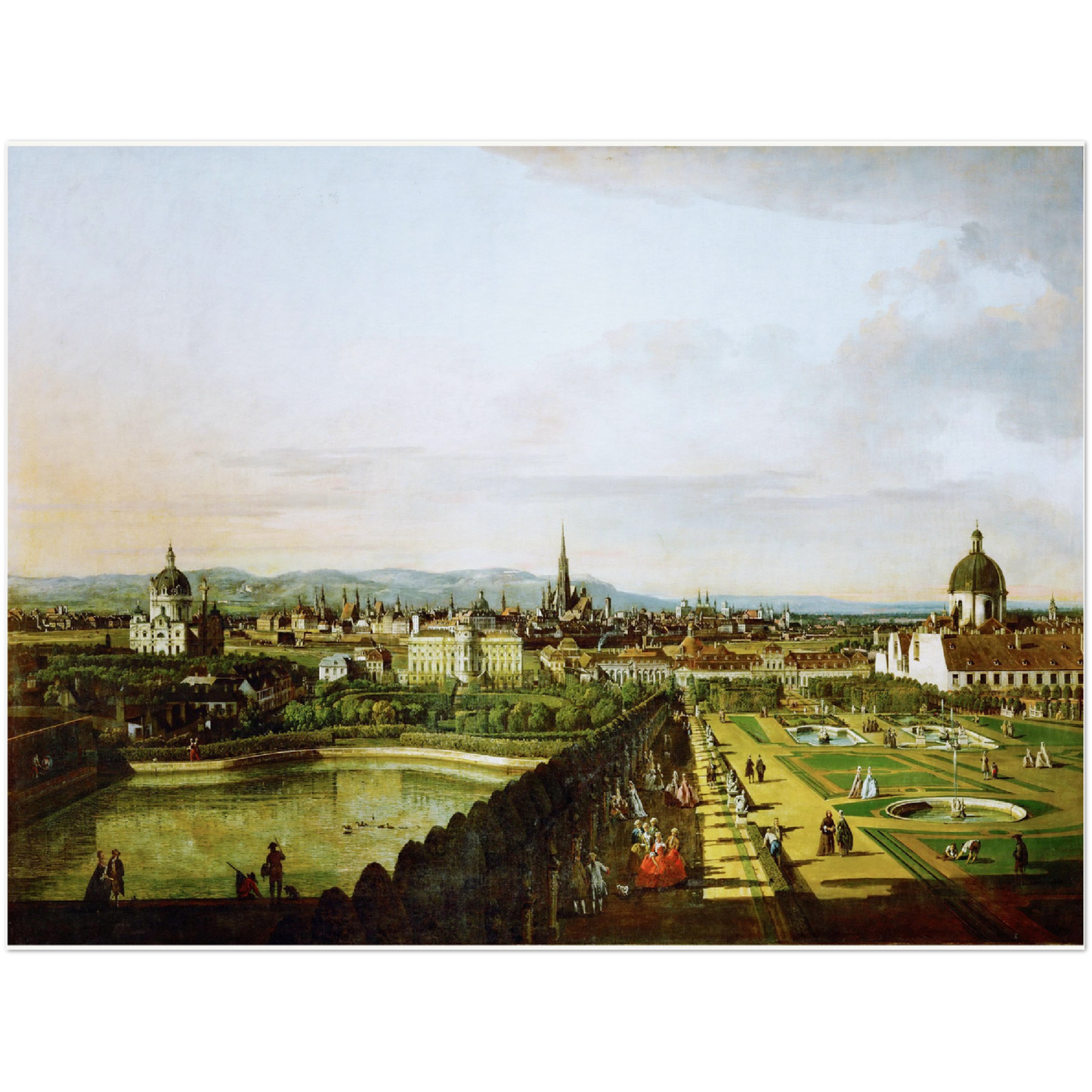 Historische Ansicht Wien um 1750