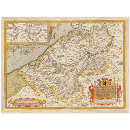 Historical city map  Test product horizontal 3 sizes