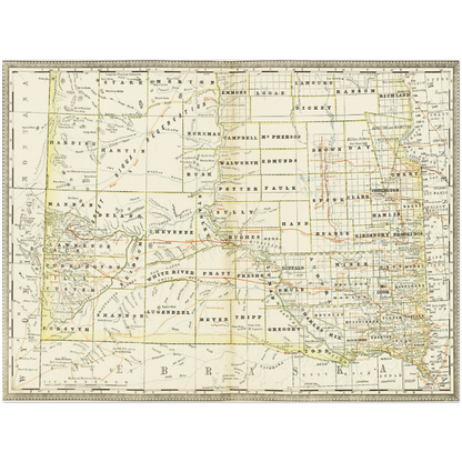 Historical city map  Test product horizontal 3 sizes