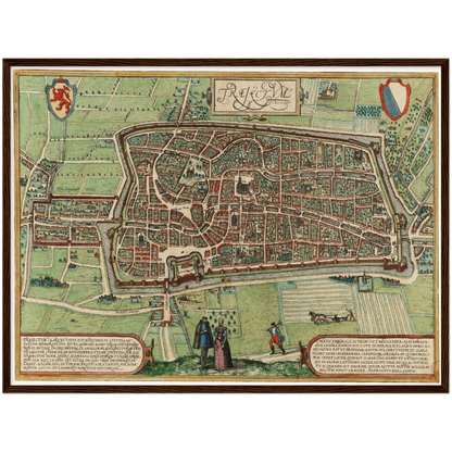 Historical city map  Test product horizontal 3 sizes