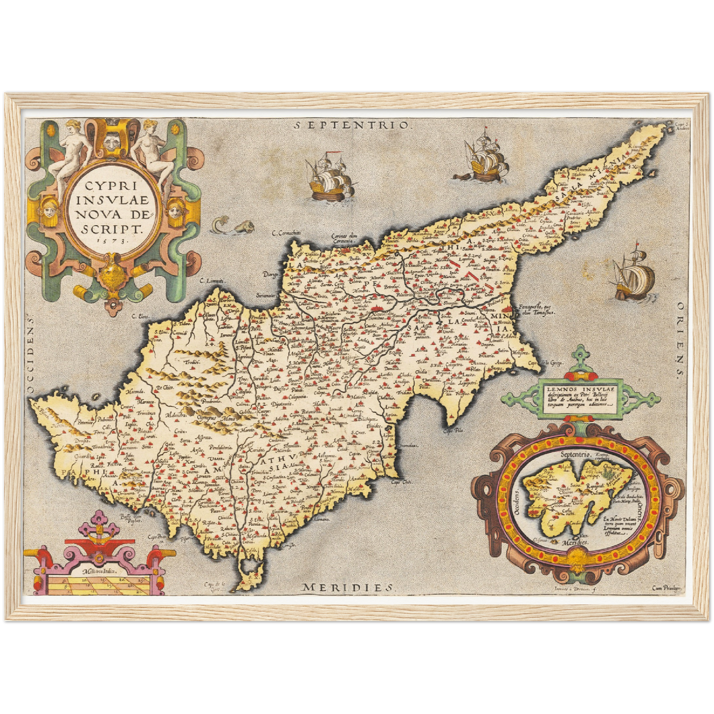 Historical city map  Test product horizontal 3 sizes