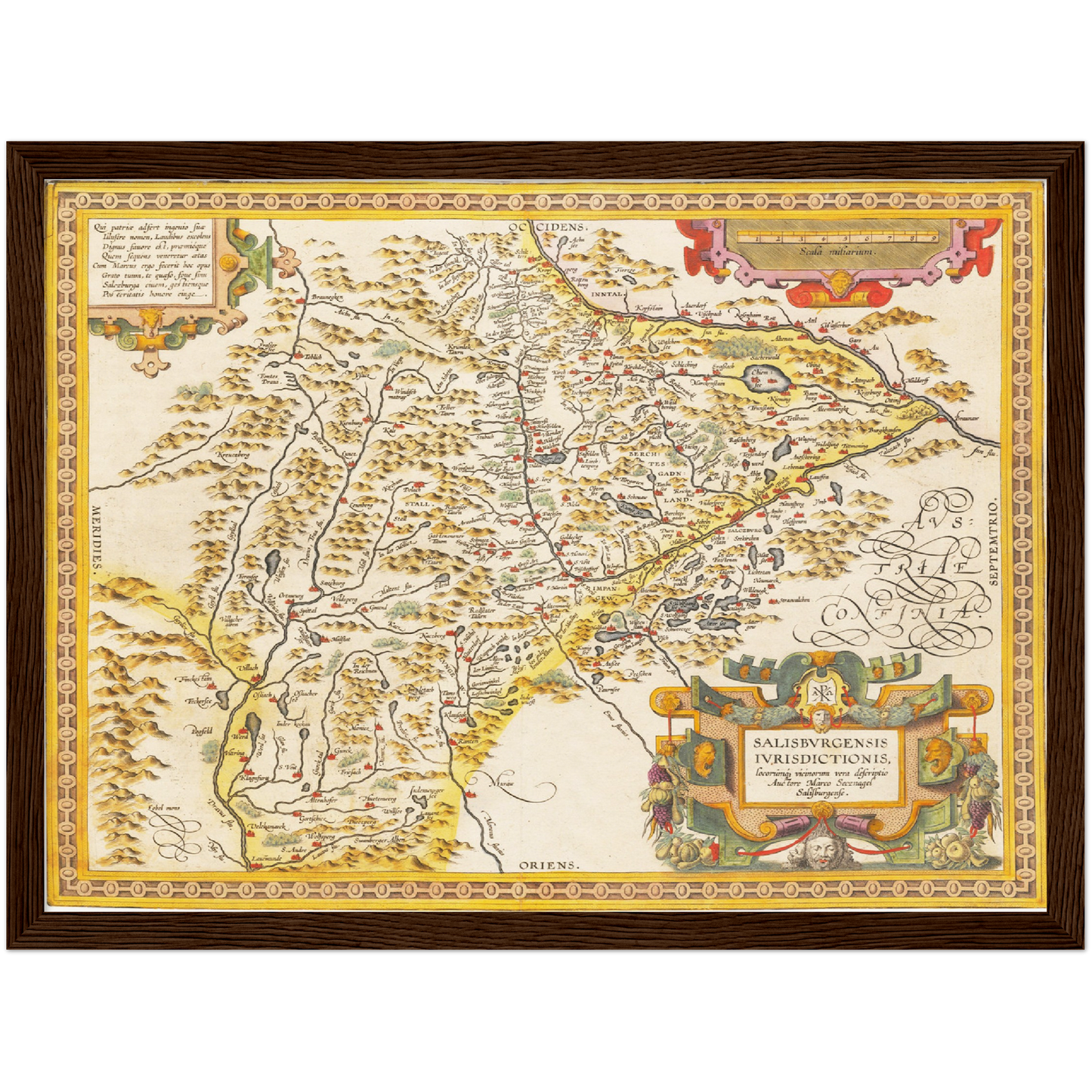 Historical city map  Test product horizontal 3 sizes
