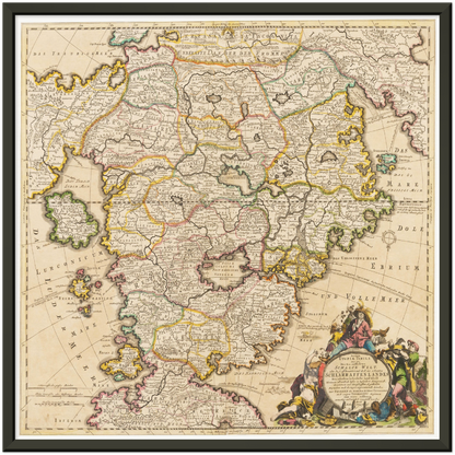 Historical city map  Test product horizontal 3 sizes