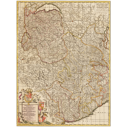 Historical city map  Test product horizontal 3 sizes