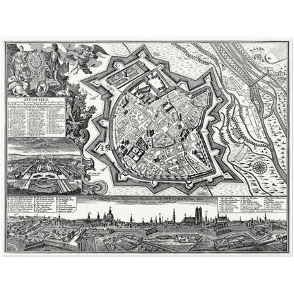 Historical city map  Test product horizontal 3 sizes