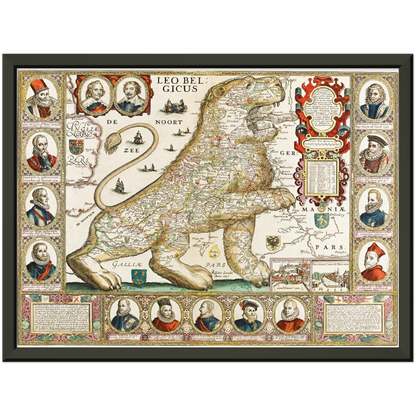Historical city map  Test product horizontal 3 sizes