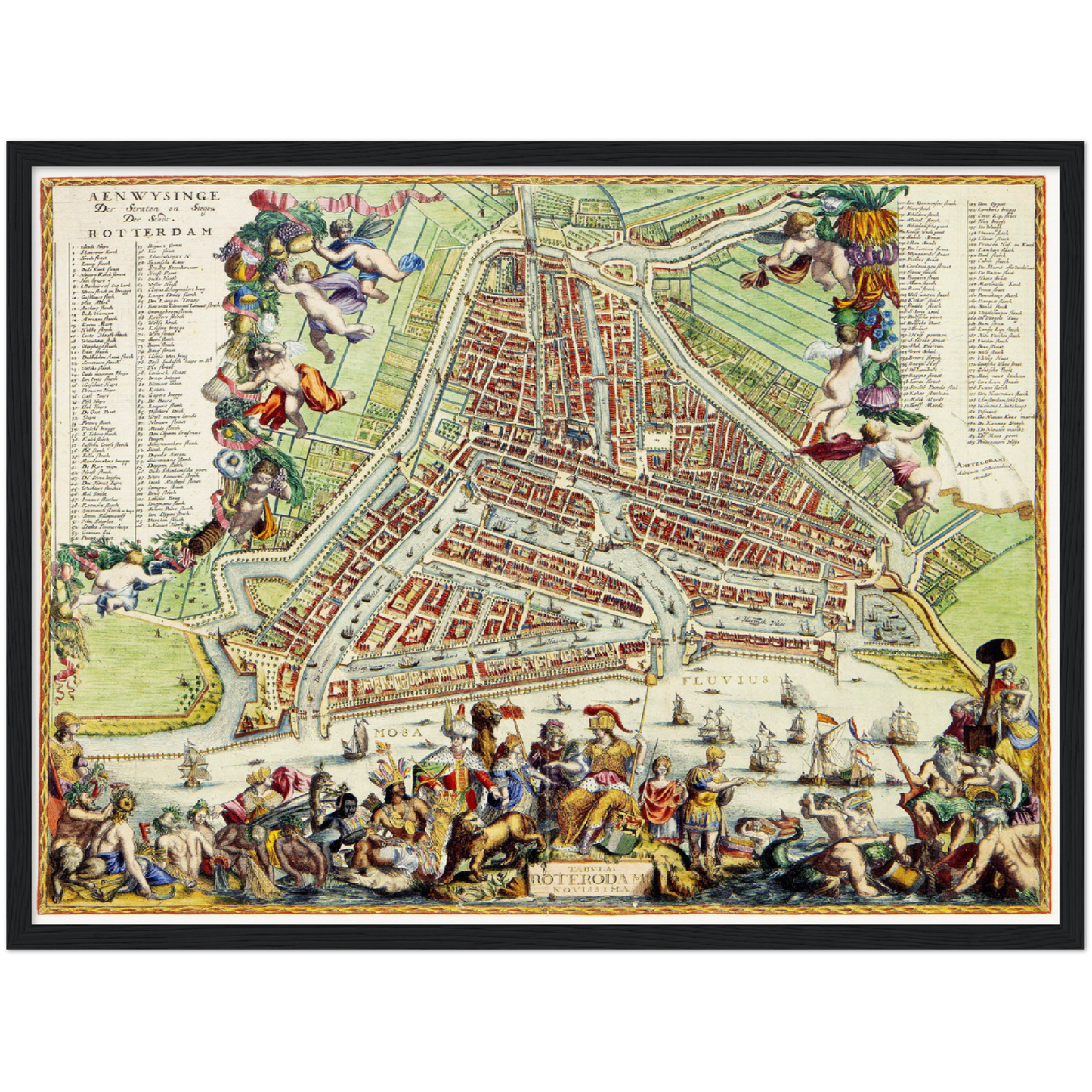 Historical city map  Test product horizontal 3 sizes