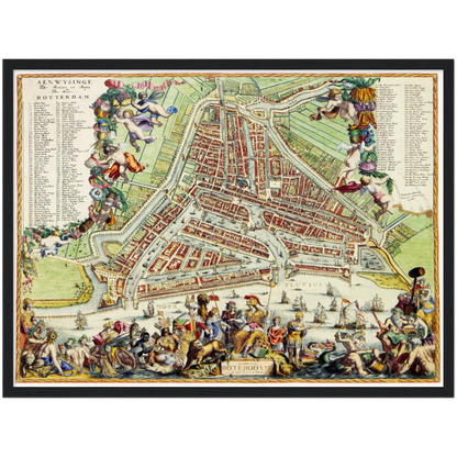 Historical city map  Test product horizontal 3 sizes