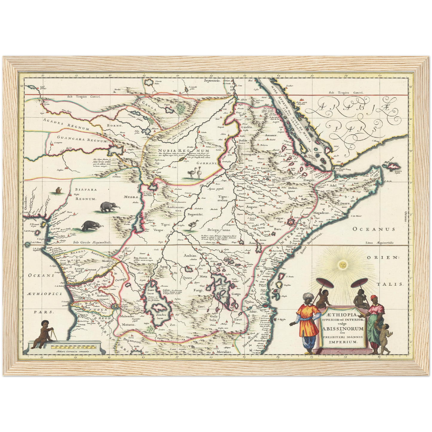 Historical city map  Test product horizontal 3 sizes