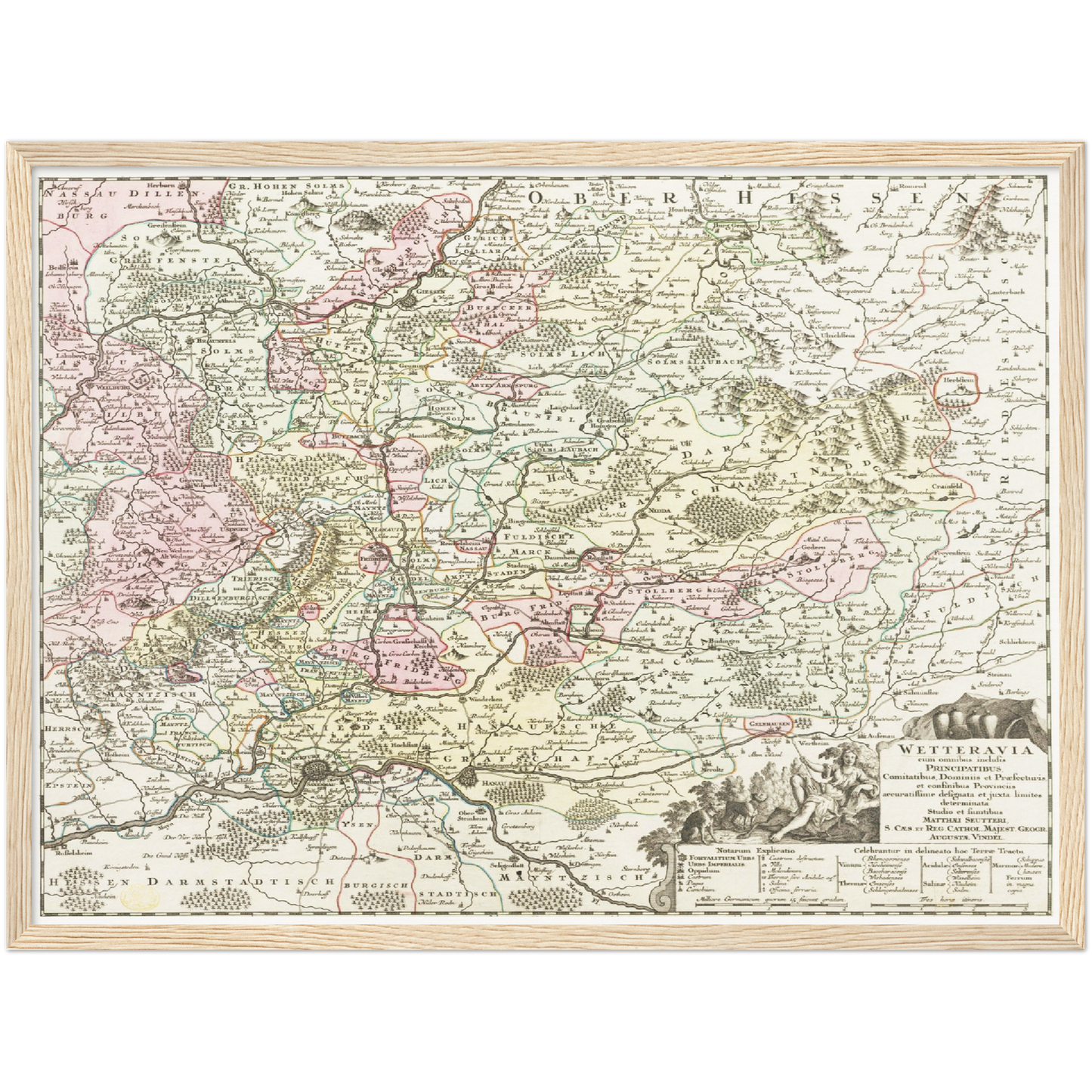 Historical city map  Test product horizontal 3 sizes