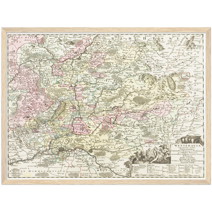 Historical city map  Test product horizontal 3 sizes