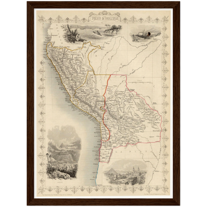 Bolivien & Peru um 1850