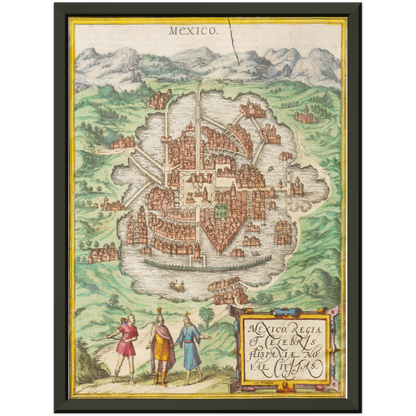 Historical city map  Test product horizontal 3 sizes