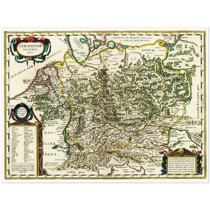 Historical city map  Test product horizontal 3 sizes