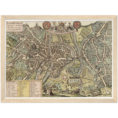 Historical city map  Test product horizontal 3 sizes