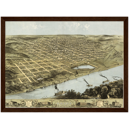 Historical city map  Test product horizontal 3 sizes