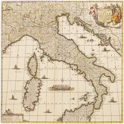 Historical city map  Test product horizontal 3 sizes