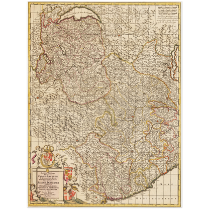 Historical city map  Test product horizontal 3 sizes