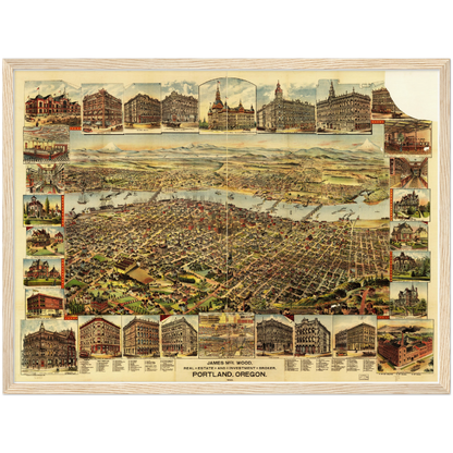 Historical city map  Test product horizontal 3 sizes
