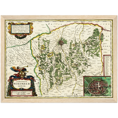 Historical city map  Test product horizontal 3 sizes