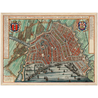 Historischer Stadtplan Amsterdam um 1649