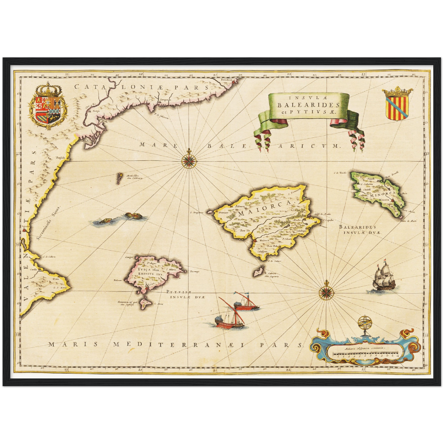 Historical city map  Test product horizontal 3 sizes