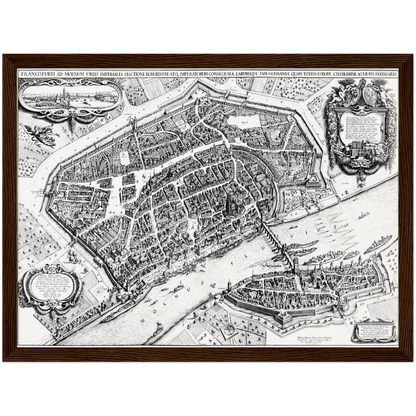 Historical city map  Test product horizontal 3 sizes