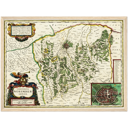 Historical city map  Test product horizontal 3 sizes