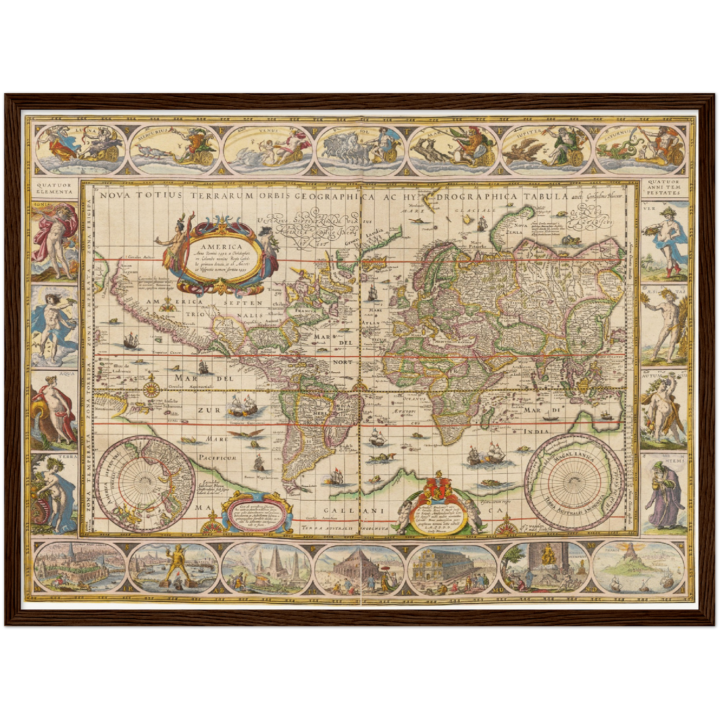 Historical city map  Test product horizontal 3 sizes