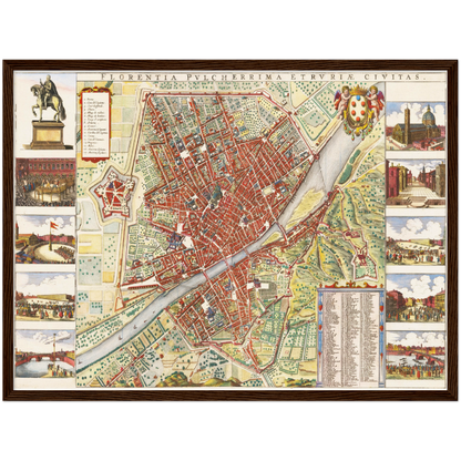 Historical city map  Test product horizontal 3 sizes