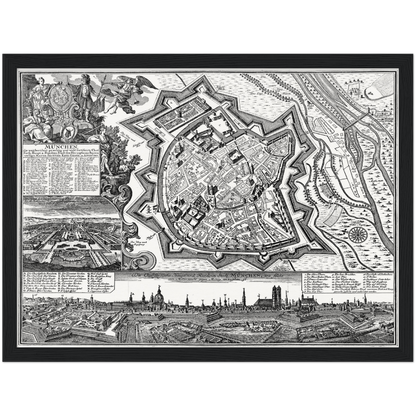 Historical city map  Test product horizontal 3 sizes