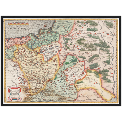 Historical city map  Test product horizontal 3 sizes