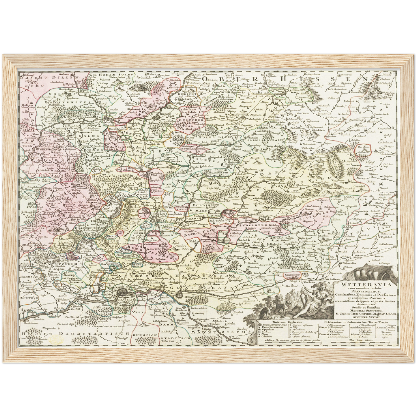 Historical city map  Test product horizontal 3 sizes