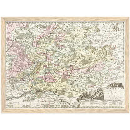 Historical city map  Test product horizontal 3 sizes