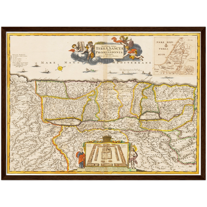 Historical city map  Test product horizontal 3 sizes